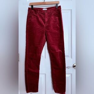 LOFT Red Skinny Pants